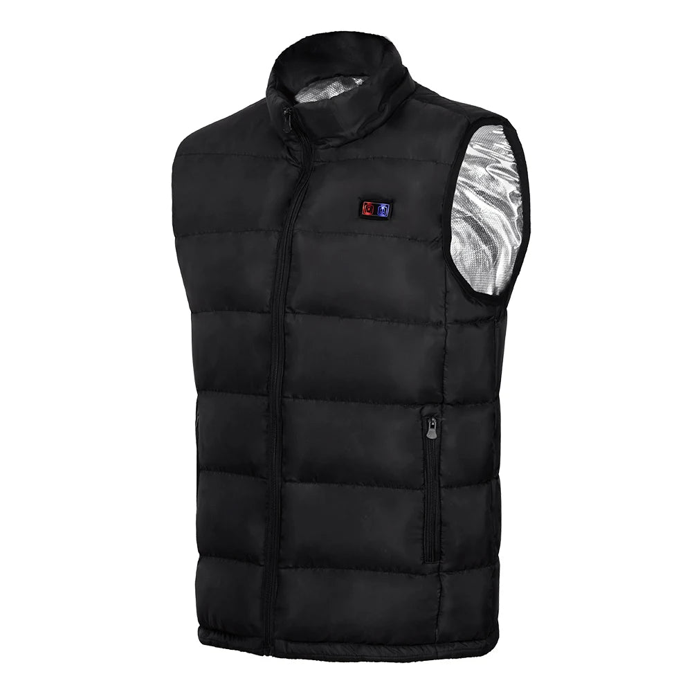 Veste chauffante USB en graphène pour homme et femme, manteau électrique, 9 vitrines métropolitaines, Sportedly, camping