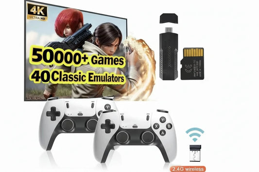 X2PRO Ultra Console de Jeux Rétro 4K, Arcade TV Sans Fil, 2 à 4 Joueurs