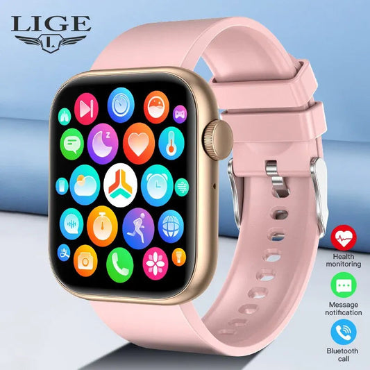 Montre Connectée LIGE – Écran Tactile Complet, Appels Bluetooth, Étanche, Suivi Sport & Santé – Smartwatch Élégante LuxoraShop