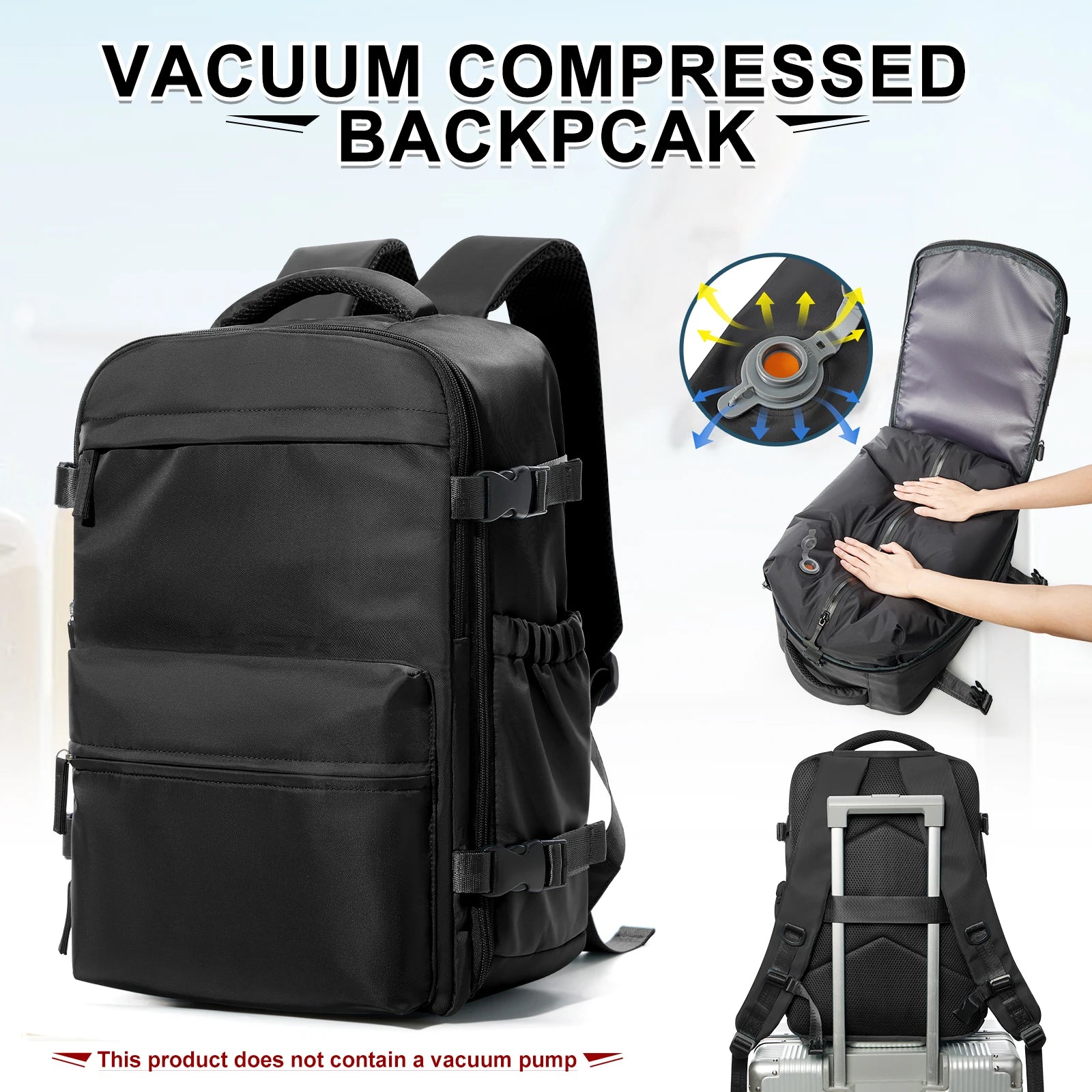 Backpack Compression Sous Vide – Bagage Ryanair 40x20x25 cm