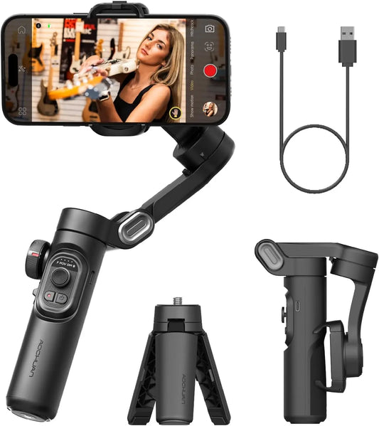 AOCHUAN SmartXE – Gimbal 3 axes intelligent avec tracking facial IA pour smartphone