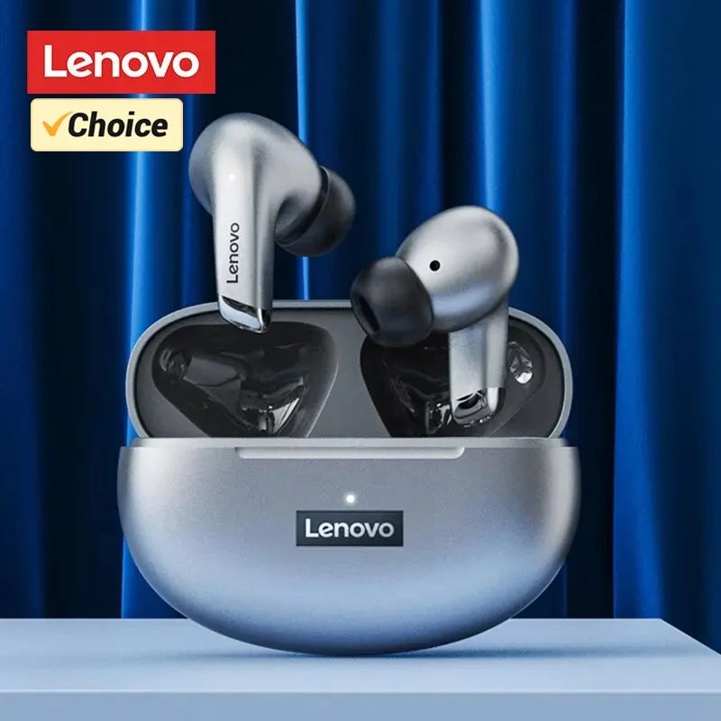 couteurs Bluetooth Lenovo LP5 – TWS Sans Fil, Stéréo HiFi, Étanches, Sport, Micro Intégré – Nouveaux Casques Intra-Auriculaires