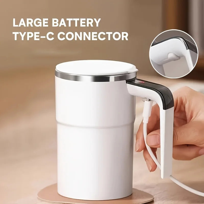 café Portable avec affTasse à agitation automatique en acier inoxydable 304, tasse àichage de la température, Rechargeable par USB, batterie 200mAh, 1 pièce