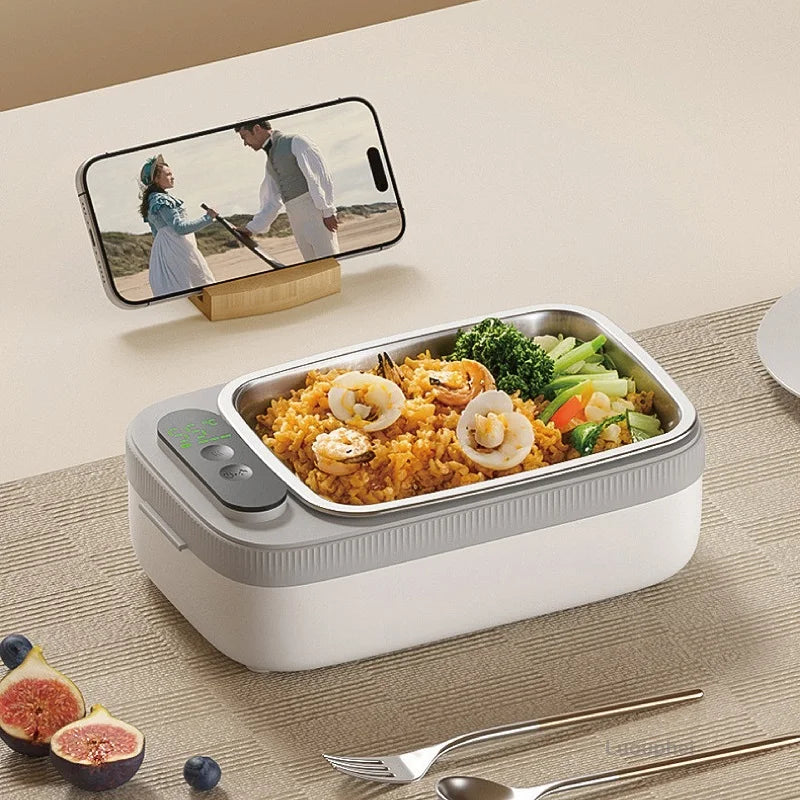 Boîte à Lunch Électrique Sans Fil 40W – Chauffe-Repas Rapide 1000 ml