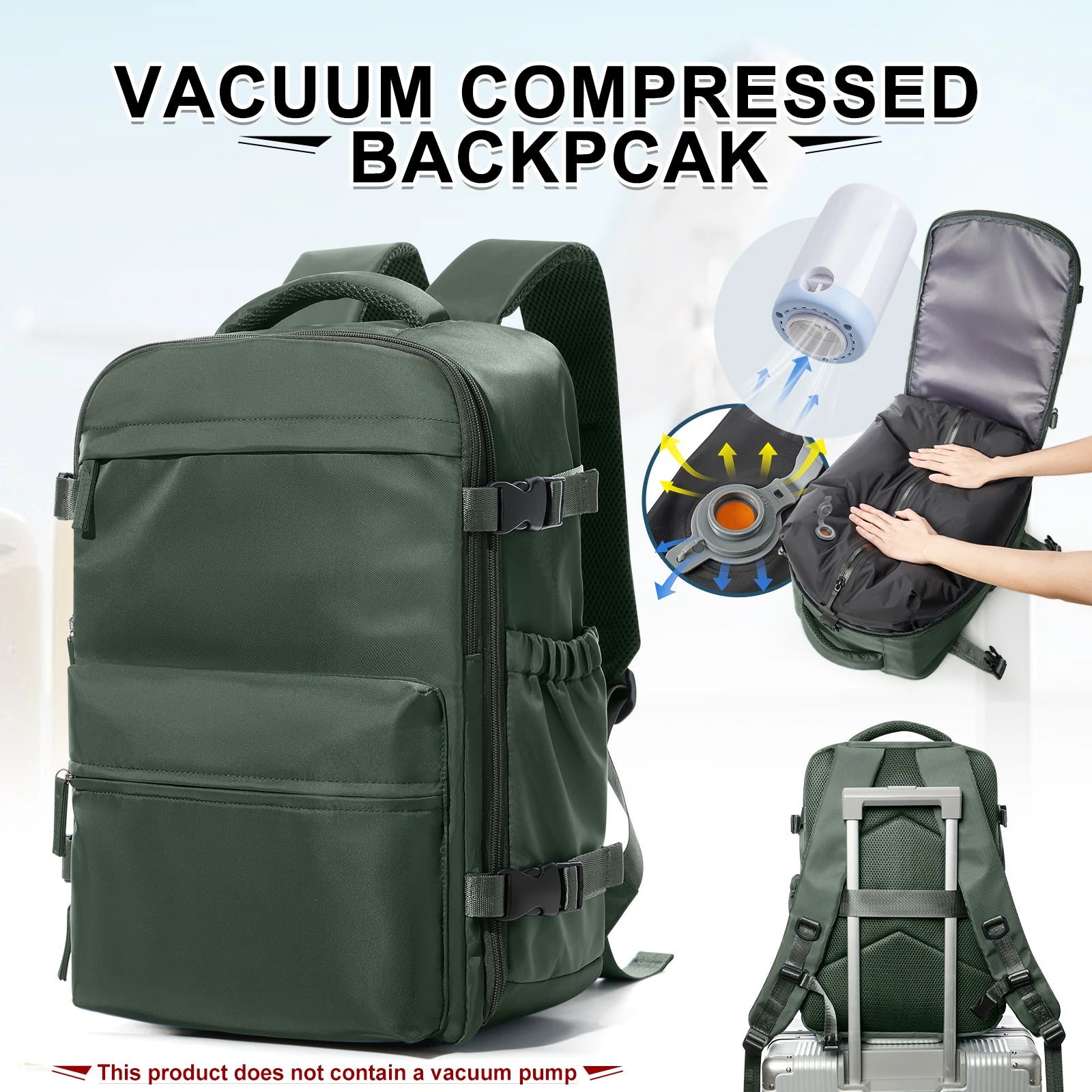 Backpack Compression Sous Vide – Bagage Ryanair 40x20x25 cm